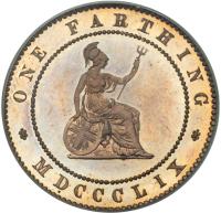 Great Britain. Pattern Farthing, 1859 - 2