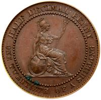 WITHDRAWN - Great Britain. Decimal Pattern Halfpenny, 1859 - 2