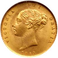 Great Britain. Half Sovereign, 1860