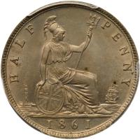 Great Britain. Proof Pattern Halfpenny, 1861 - 2