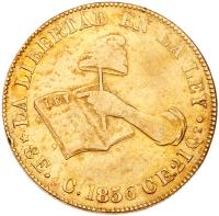 Mexico. 8 Escudos, 1856-C CE