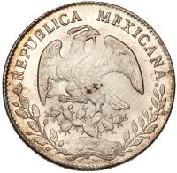 Mexico. 8 Reales, 1864-C CE - 2