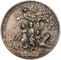 Mexico. Silver Medal, 1910 - 2