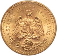 Mexico. 37.5 Grams Pesos (50 Pesos), 1943 - 2