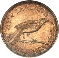 New Zealand. Sixpence, 1935 - 2