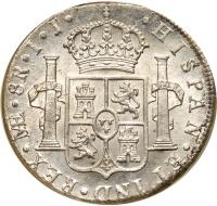 Peru. 8 Reales, 1802-IJ (Lima) - 2