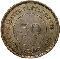 Straits Settlements. 50 Cents, 1888 - 2