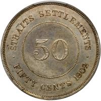 Straits Settlements. 50 Cents, 1902 - 2