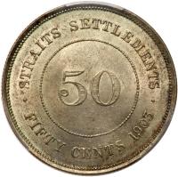 Straits Settlements. 50 Cents, 1903 - 2