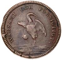 Sweden. Spelpennig Copper Token, ND (c.1759)