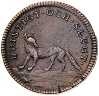 Sweden. Spelpennig Copper Token, ND (c.1759) - 2