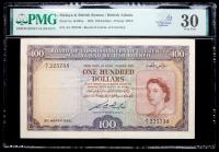 Malaya & British Borneo. 100 Dollars, 1953