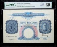 Malaya / British Administration. 50 Dollars, 1942 (ND 1945)