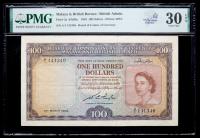 Malaya & British Borneo / British Administration. 100 Dollars, 1953