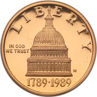 1989-W. A Lot of Congressional $5.00 Gold Coins - 2