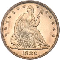 1882 Liberty Seated 50C