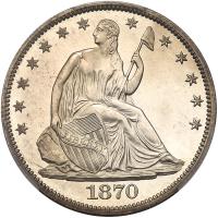 1870 Liberty Seated 50C