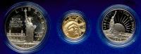 1986. 3-piece Liberty Coin Proof Set