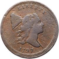 1797. Plain edge. Struck on a Talbot, Allum & Lee cent