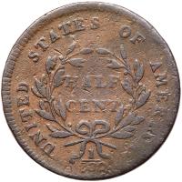 1797. Plain edge. Struck on a Talbot, Allum & Lee cent - 2