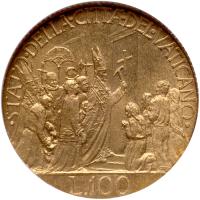 Vatican. 100 Lire, MCML (1950) - 2