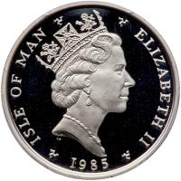 Isle of Man. Platinum Noble, 1985