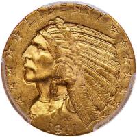 1911 $5 Indian PCGS MS62