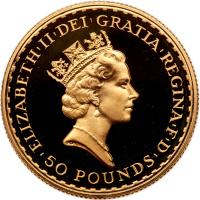 Great Britain. 50 Pounds, 1987