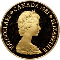 Canada. 100 Dollars, 1981