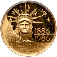 France. 100 Francs, 1986