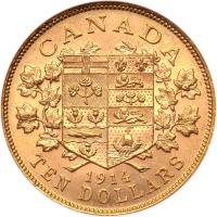Canada. 10 Dollars, 1914 - 2