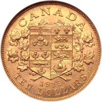 Canada. 10 Dollars, 1913 - 2