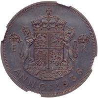 Great Britain. Edward VIII 1936-dated Great Britain 'Crown.' - 2