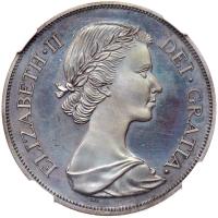 Great Britain. Elizabeth II 1953-dated Great Britain 'Double Florin or Four Shillings.'