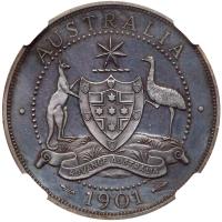 Australia. Victoria 1901-dated Australia 'Double Florin or Four Shillings.' - 2