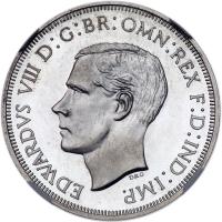 Australia. Edward VIII 1937-dated Australia 'Crown' or Five Shillings