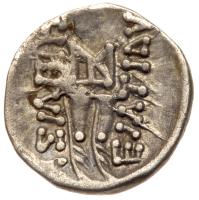 Bactria. Eukratides I, 171-145 BC. Silver Obol (0.51 g) - 2