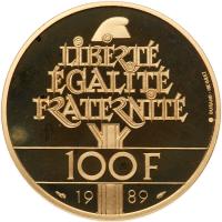 France. 100 Francs, 1989 - 2