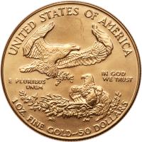 1987 American $50.00 (1 oz) Gold Eagle - 2