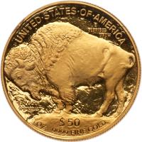 2013-W. $50.00 Gold Buffalo 1 oz .9999 Fine Gem Proof - 2