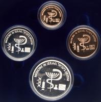 Israel. Gold 5 and 10 New Sheqalim plus silver 2 and 1 New Sheqel, 1995