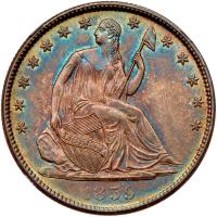 1859-O Liberty Seated 50C NGC MS65