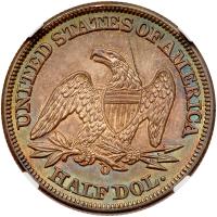 1859-O Liberty Seated 50C NGC MS65 - 2