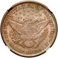 1899 Barber 50C NGC MS65 - 2