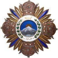 Iran. Breast Star Order Badge, c.1925-1941