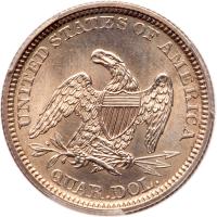 1861 Liberty Seated 25C - 2