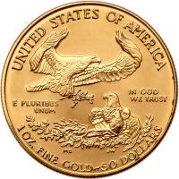 1996 $50.00 (1 oz) American Gold Eagle Brilliant Uncirculated - 2