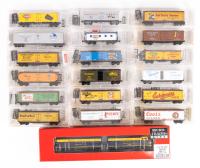 Micro-Trains: 1 Atchinson, Topeka & Santa Fe A/B Diesel Locomotive Factory Sealed/Mint in Box + 18 MIB Rail Cars all with Brand