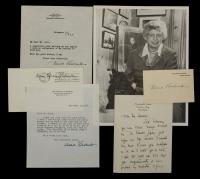 Roosevelt, Eleanor: Signed White House Card, One ALS to Author A.P. Herbert and Two TLS, 1940-1958