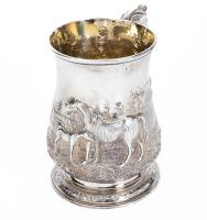 Large, Magnificent George III Sterling Silver Mug by Thomas Whipham and Charles Wright, 1759